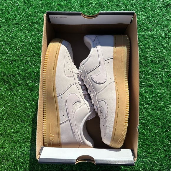 Nike AF1 Air Force Premium MF Pearl Pink / Gum Light Brown - Picture 4 of 10